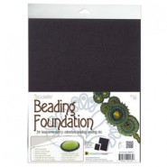 Beadsmith Base de fieltro para bordado 28x22 cm - Negro